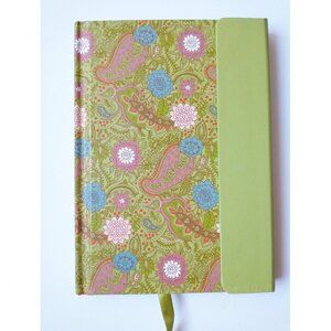 DiVOGA Magnetic Hardcover Journal Lined 5x7 NEW (FLAWS) Green Paisley Notebook